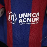 2023/24 Barcelona Home Long Sleeve Soccer Jersey Player Version