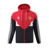 2023/24 Man United Red Black Windbreaker