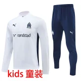 2025 Marseille White Kids Sweater Tracksuit