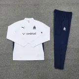 2025 Marseille White Kids Sweater Tracksuit