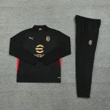 2025 AC Milan Black Kids Sweater Tracksuit