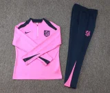 2025 Atletico Madrid Pink Sweater Tracksuit