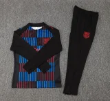2025 Barcelona Red Blue Sweater Tracksuit