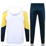2024/25 RMA White Hoodie Zipper Jacket Tracksuit