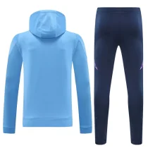 2025 Argentina Blue Hoodie Zipper Jacket Tracksuit
