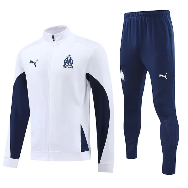 2024/25 Marseille White Jacket Tracksuit
