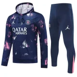 2025 PSG Royal Blue Hoodie Zipper Jacket Tracksuit