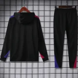 2025 Barcelona Black Hoodie Jacket Tracksuit