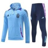 2025 Argentina Blue Hoodie Zipper Jacket Tracksuit