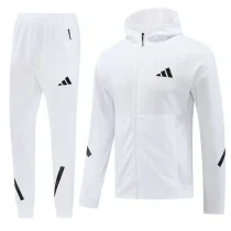 2025 NK~ White Hoodie Zipper Jacket Tracksuit
