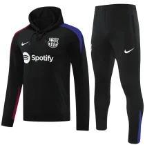 2025 Barcelona Black Hoodie Jacket Tracksuit