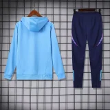 2025 Argentina Blue Hoodie Zipper Jacket Tracksuit