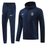 2025 PSG Sapphire Blue Hoodie Zipper Jacket Tracksuit