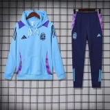 2025 Argentina Blue Hoodie Zipper Jacket Tracksuit