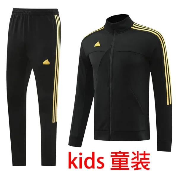 2025 AD~ Black Kids Jacket Tracksuit