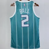 2023/24 Hornets BALL #2 Green NBA Jerseys
