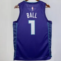 Hornets OUBREJR. #12 Grey NBA Jerseys