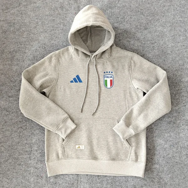 2025 Italy Grey Hoodie [Silicone]