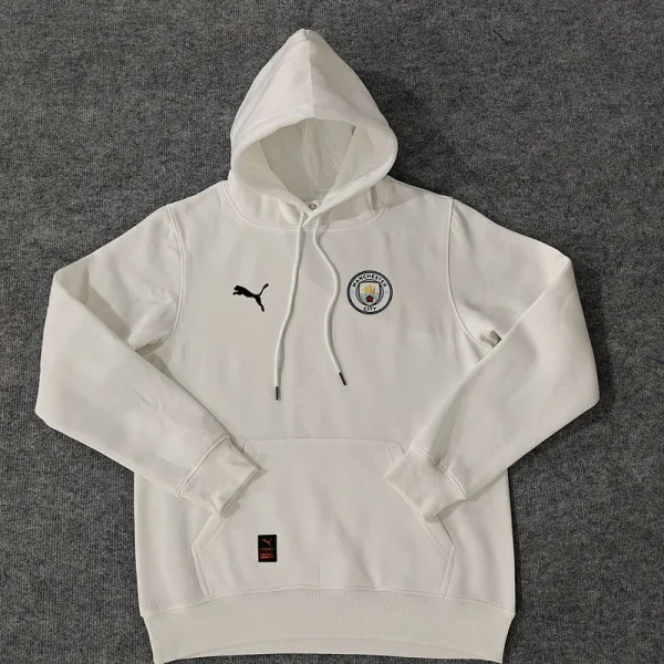 2025 Man City White Hoodie