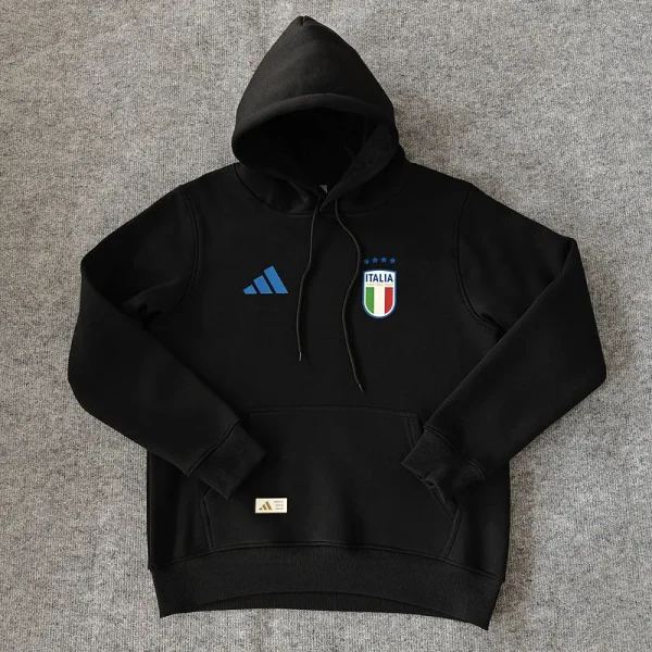 2025 Italy Black Hoodie [Silicone]