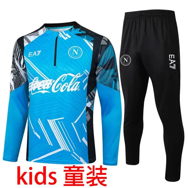 2025 Napoli Blue Kids Sweater Tracksuit