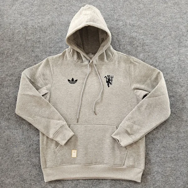 2025 Man United Grey Hoodie