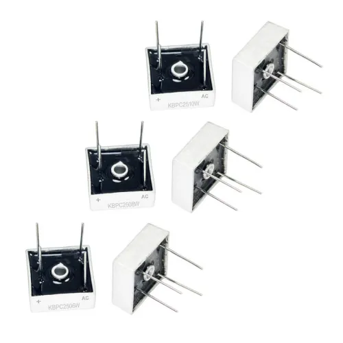 KBPC2510W KBPC2508W KBPC2506W Bridge Rectifier 25A 1000V/800V/600V DIP-4 Square Bridge Cuttable Feet Bridge Stack
