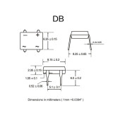 DB307 DB207 DB157 DB107 DIP Bridge Rectifier DIP-4 Rectifier Bridge Stack 3A/2A/1.5A/1A 1000V DB Footprint