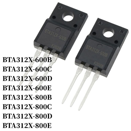 BTA312X-600B BTA312X-600C BTA312X-600D BTA312X-600E BTA312X-800B BTA312X-800C BTA312X-800D BTA312X-800E DIP Thyristor TO-220F 12A/600V 12A/800V Triac Large Chip