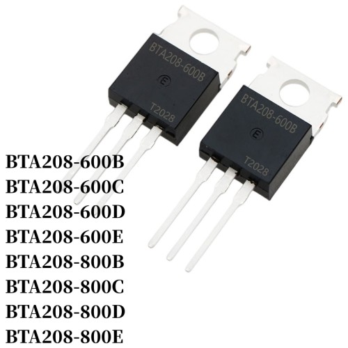 BTA208-600B BTA208-600C BTA208-600D BTA208-600E BTA208-800B BTA208-800C BTA208-800D BTA208-800E Triac 8A/600V 8A/800V TO-220 DIP Thyristor Large Chip