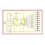 Flowing Lamp Kit NE555+CD4017 Flowing Lamp Electronic DIY Bulk Electronic Manufacturing Kit