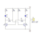 Simple Flash Circuit Production 5MM LED Bead Flashing DIY Kit Flash Circuit Board Module