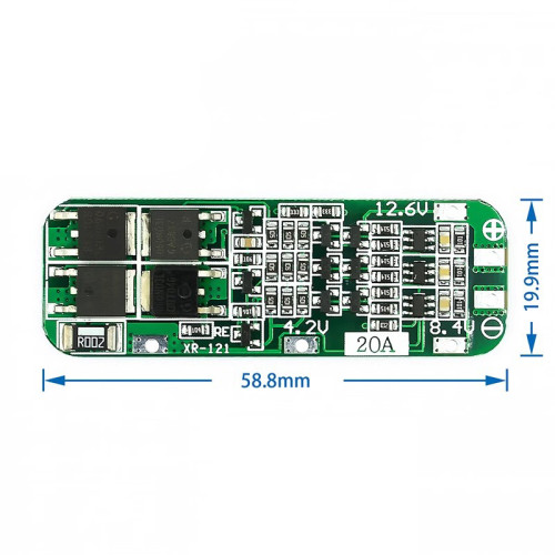 3-string 11.1V 12V 12.6V 18650 Lithium Battery Protection Board Can Start Electric Drill 20A Current