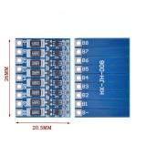 3S/4S/5S/6S/7S/8S 18650 Lithium Battery Polymer Battery Equalization Board 11.1-33.6V 8S Charging