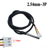 DS18B20 Temperature Sensor Digital Heat Probe Sensor Stainless Steel Waterproof Temperature Probe 1/2/3/5M 2.54mm-3P