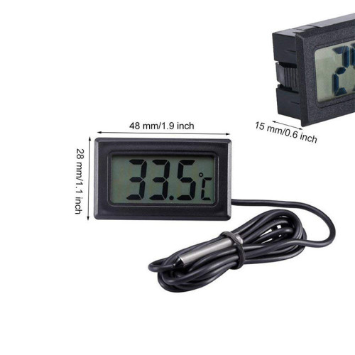 TPM-10 Mini Embedded Electronic Digital Display Thermometer Fish Tank Refrigerator Waterproof Probe