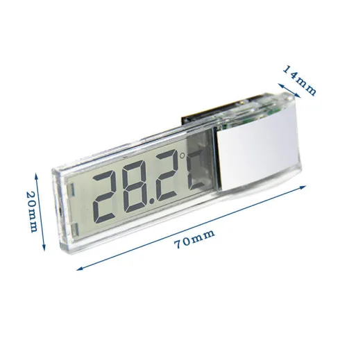 Aquatic Fish Tank Digital Display Wireless Thermometer LK-50 LCD Perspective Electronic Water Temperature Meter 3D