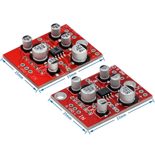 AD828/TDA1308 Operational Amplifier Front Stage Amplifier Board Audio Amplifier Module Single Power Supply 5V-15V