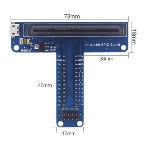 Microbit Development Board T-type GPIO Expansion Board micro: bit Bread Board Adapter Board Python