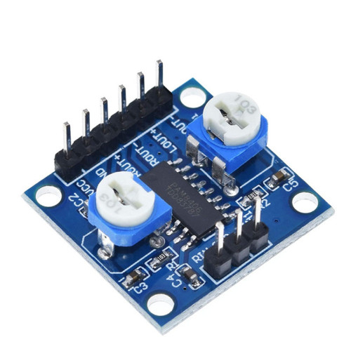PAM8406 Digital Power Amplifier Board With Volume Potentiometer Stereo Noiseless Power Amplifier 5Wx2