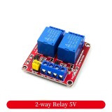 1/2/4/8-way 5V/12V/24V Relay Module Optocoupler Isolation High And Low Level Trigger Microcontroller Red Board