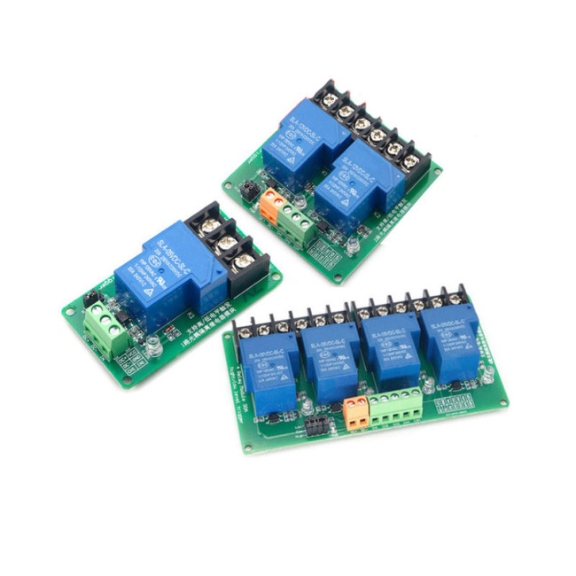 1 Circuit 2 Circuits 4 Circuits 30A High and Low Level Trigger Relay Module 5V Smart Home PLC Automation Control