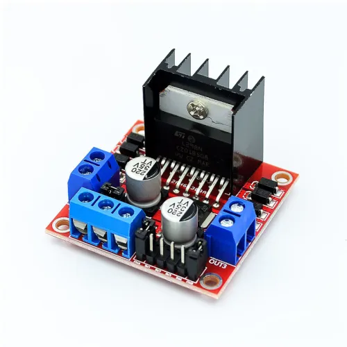 L298N Motor Drive Board Module Red Version DC Stepper Motor Intelligent Vehicle Robot Accessories