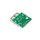 USB 2.0 Female Socket To DIP 4p Direct Plug Adapter Board Soldered Mobile Phone Power Data Cable