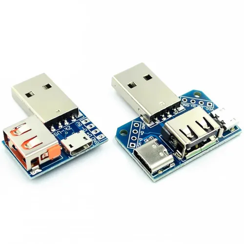 USB Adapter Board Male To Female To Micro USB To Head/Type-C 4P 2.54mm Direct Plug