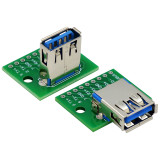 USB 3.0 Female Header to DIP Module Flat to Straight Plug Adapter Board Female Adapter Board 2.54
