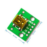 USB To DIP Female Socket MINI 5P SMD To 2.54mm Straight Plug Welded Adapter Board (U8)