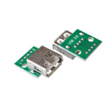 USB 2.0 Female Socket To DIP 4p Direct Plug Adapter Board Soldered Mobile Phone Power Data Cable
