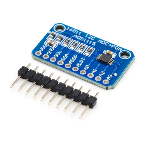 ADS1115 Subminiature 16 Bit Precision Analog-to-Digital Converter ADC Development Board Module with 4 Channels