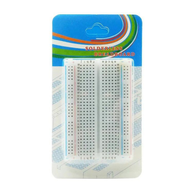 Spliceable Solderless Bread Board Solderless Testing Circuit Board Experimental Board with Jumper 400 Holes